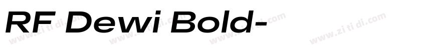 RF Dewi Bold字体转换 RF Dewi Bold字体转换